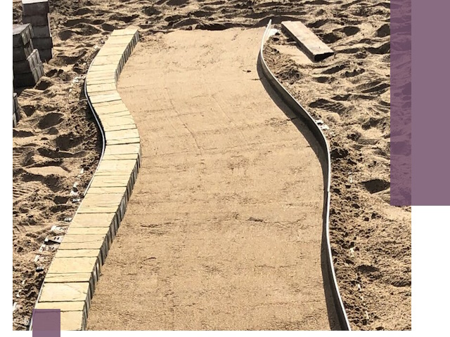 Металлические бордюры для тротуаров в Каменке — прочные и долговечные