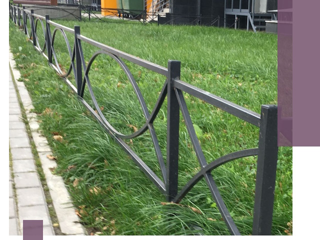 Газонные ограждения из металла в Каменке — монтаж и продажа