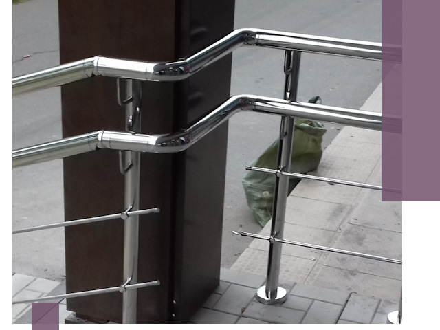 Монтаж поручней из нержавеющей стали в Каменке качественно и быстро